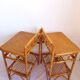 Pair of bamboo bedside tables