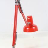 Orange desk lamp, 60s, industrial