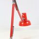 Orange desk lamp, 60s, industrial