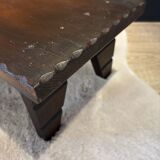 Small antique bench in wenge wood