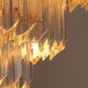 Novaresi Gold Plated Ceiling Lamp CH Serie 1970 Italy