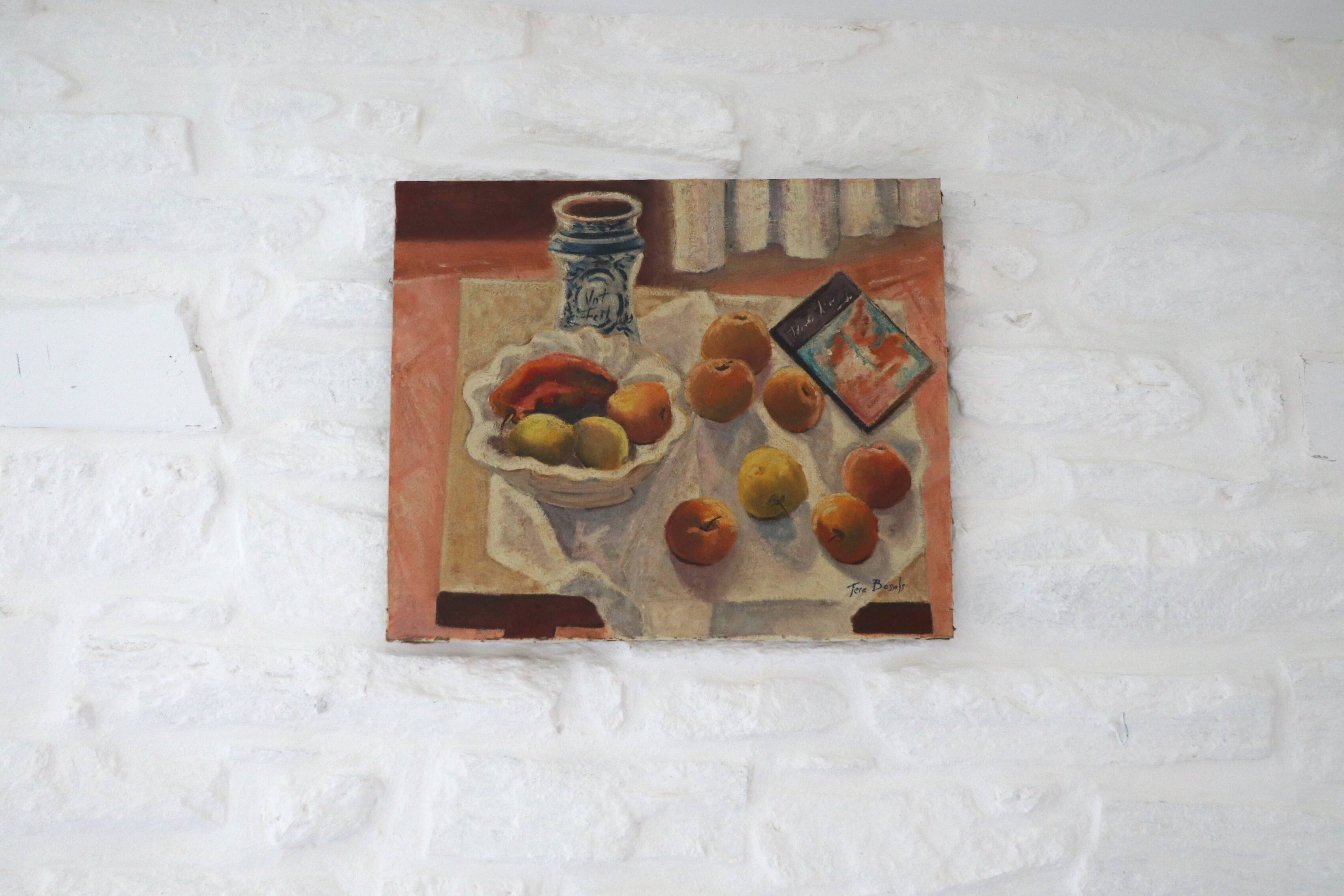 Oil on canvas Still life with fruits XX Minorca