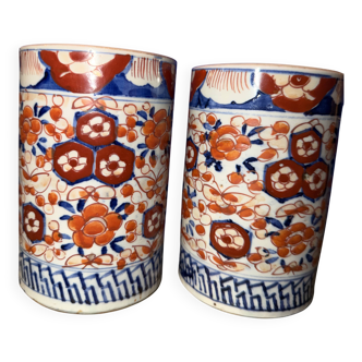 Pair of decorative vases – Imari / Kutani style – 20th century