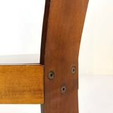 Vintage handmade chairs with curved wood