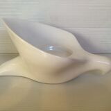 White bird dove candle holder