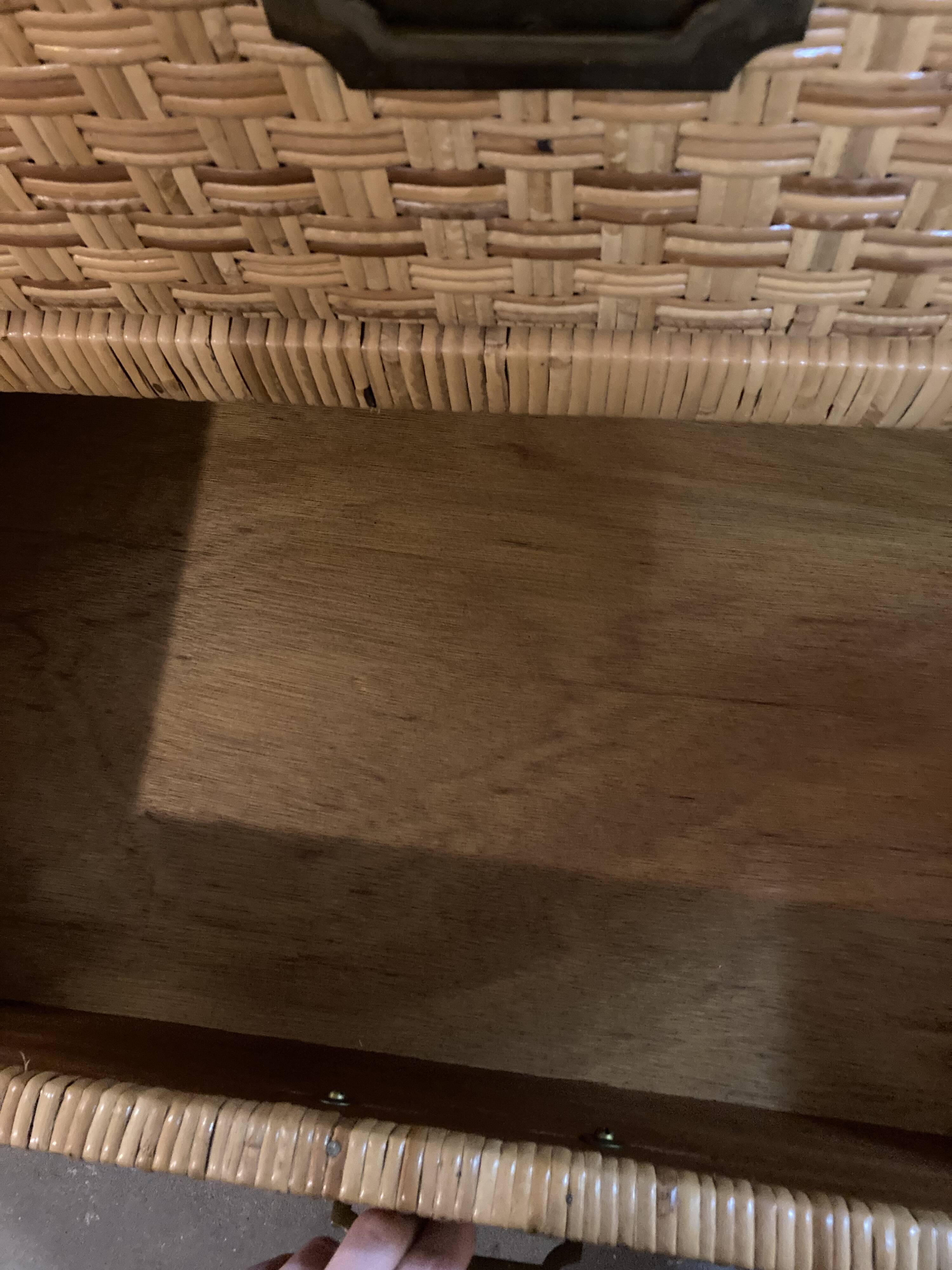 Mid-Century Modern Dresser, Rattan