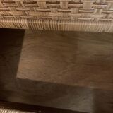 Mid-Century Modern Dresser, Rattan