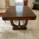 Table bois massif art déco
