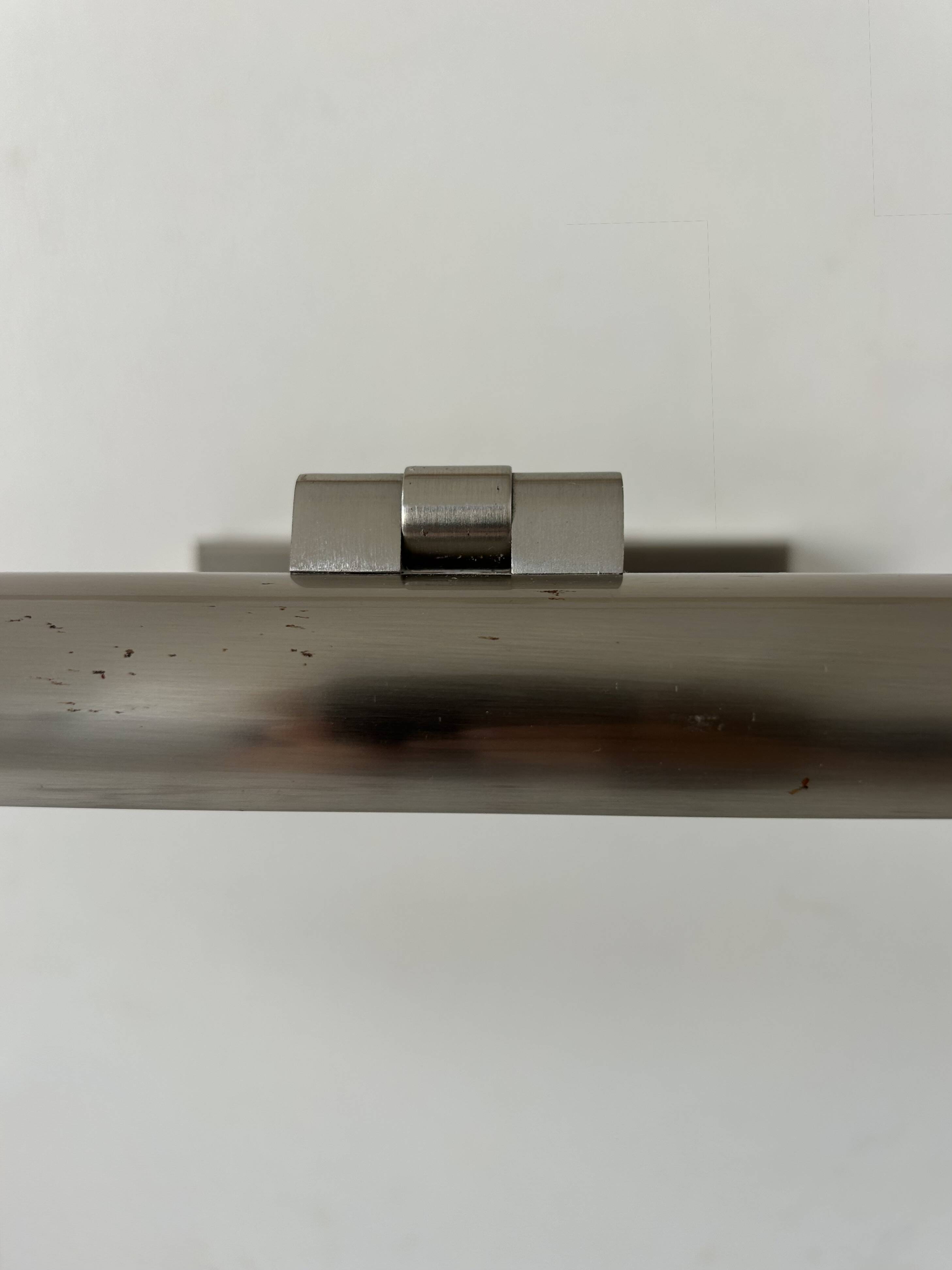 Vintage chrome adjustable wall light, France, 1980