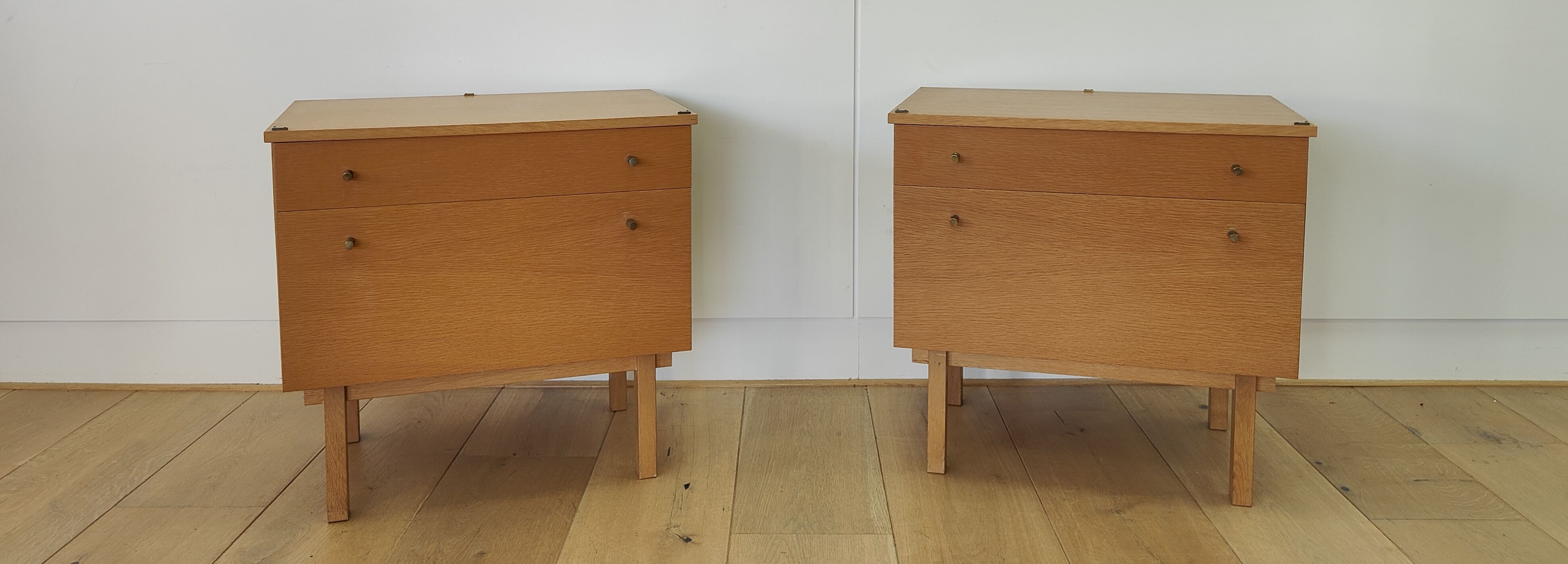 Set of 2 bedside tables from the middle of the century