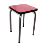 Red formica vintage stool