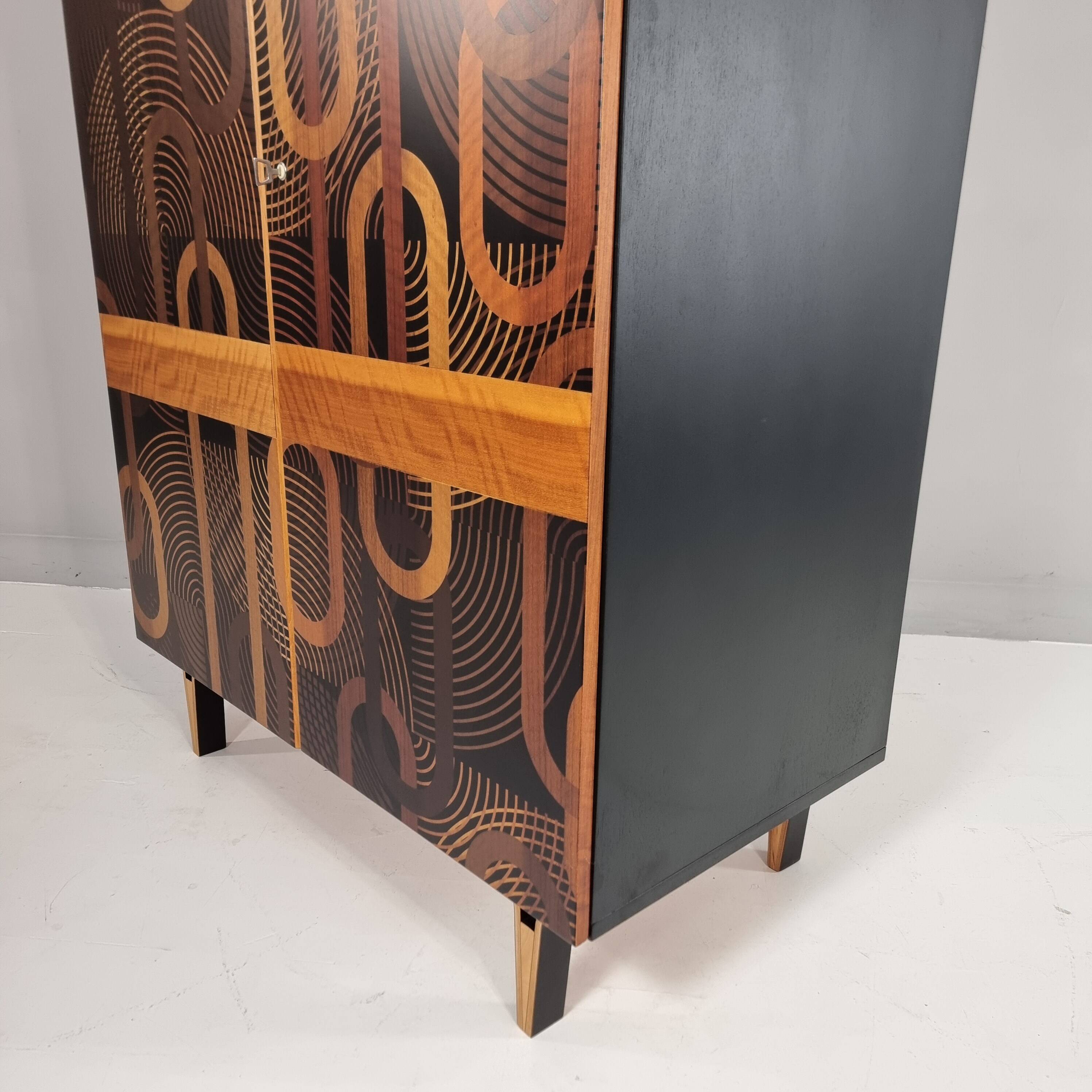 Vintage beech wardrobe, 1970s