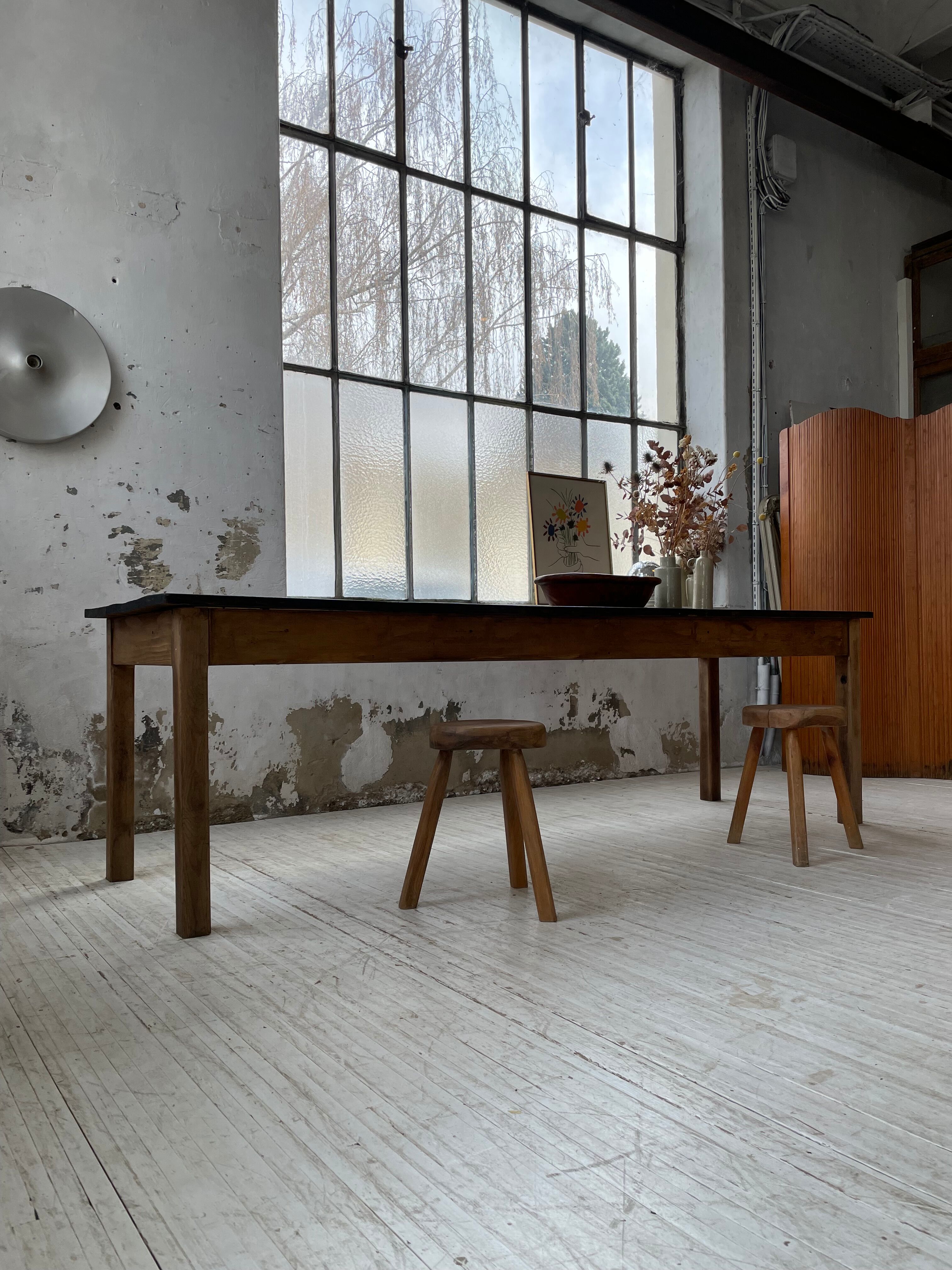 Black pine farm table 250 cm