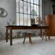 Table de ferme pin noire 250 cm