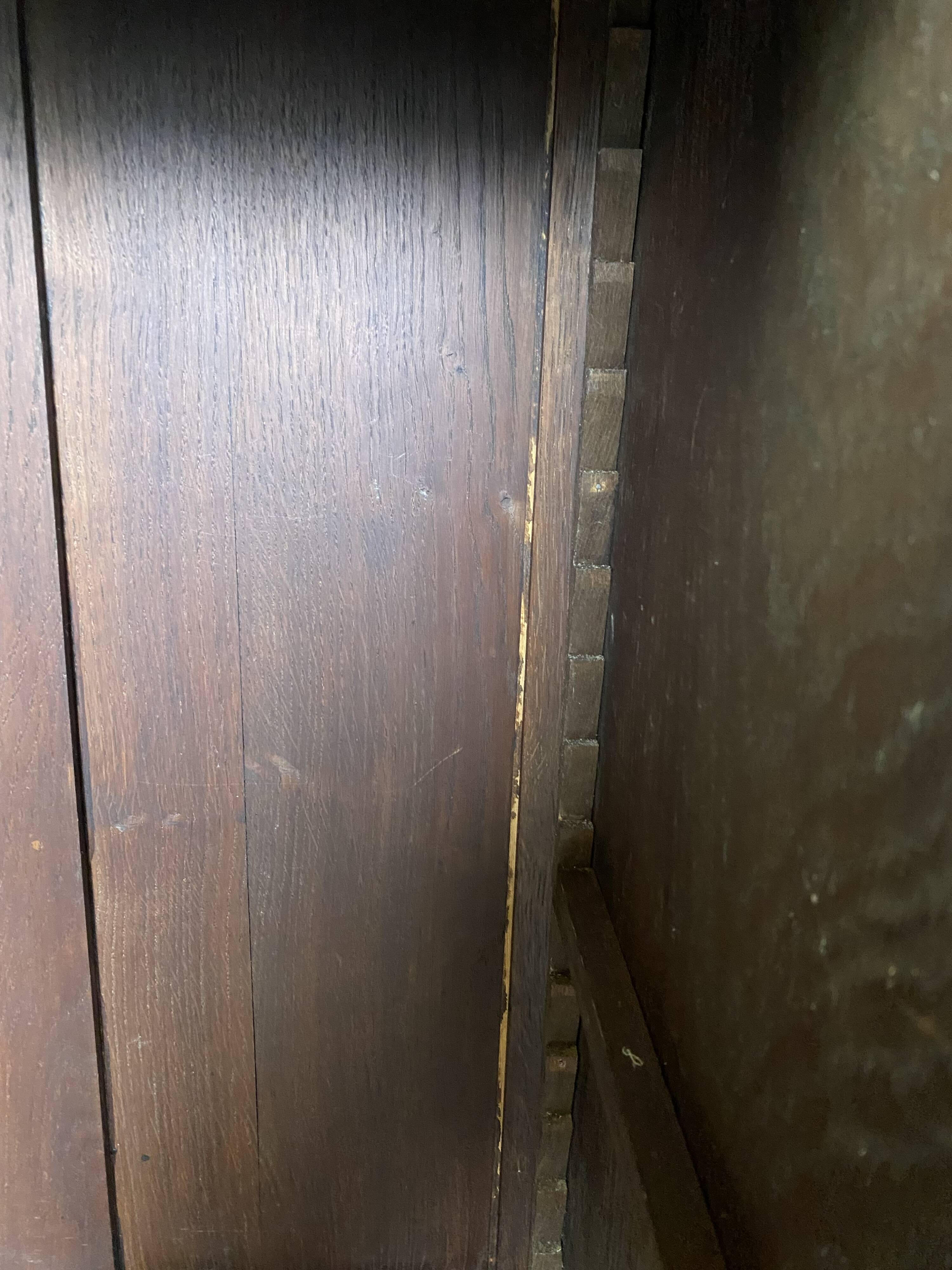 Large vintage wooden bookcase