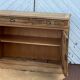 Old solid oak buffet with 2 drawers, chic country style.