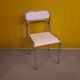 Retro Chrome Chair With Skai Upholstery