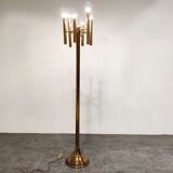 Pair of brass Sciolari floor lamps, 1970s