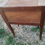 Antique Louis XV style chest of drawers with marble top
