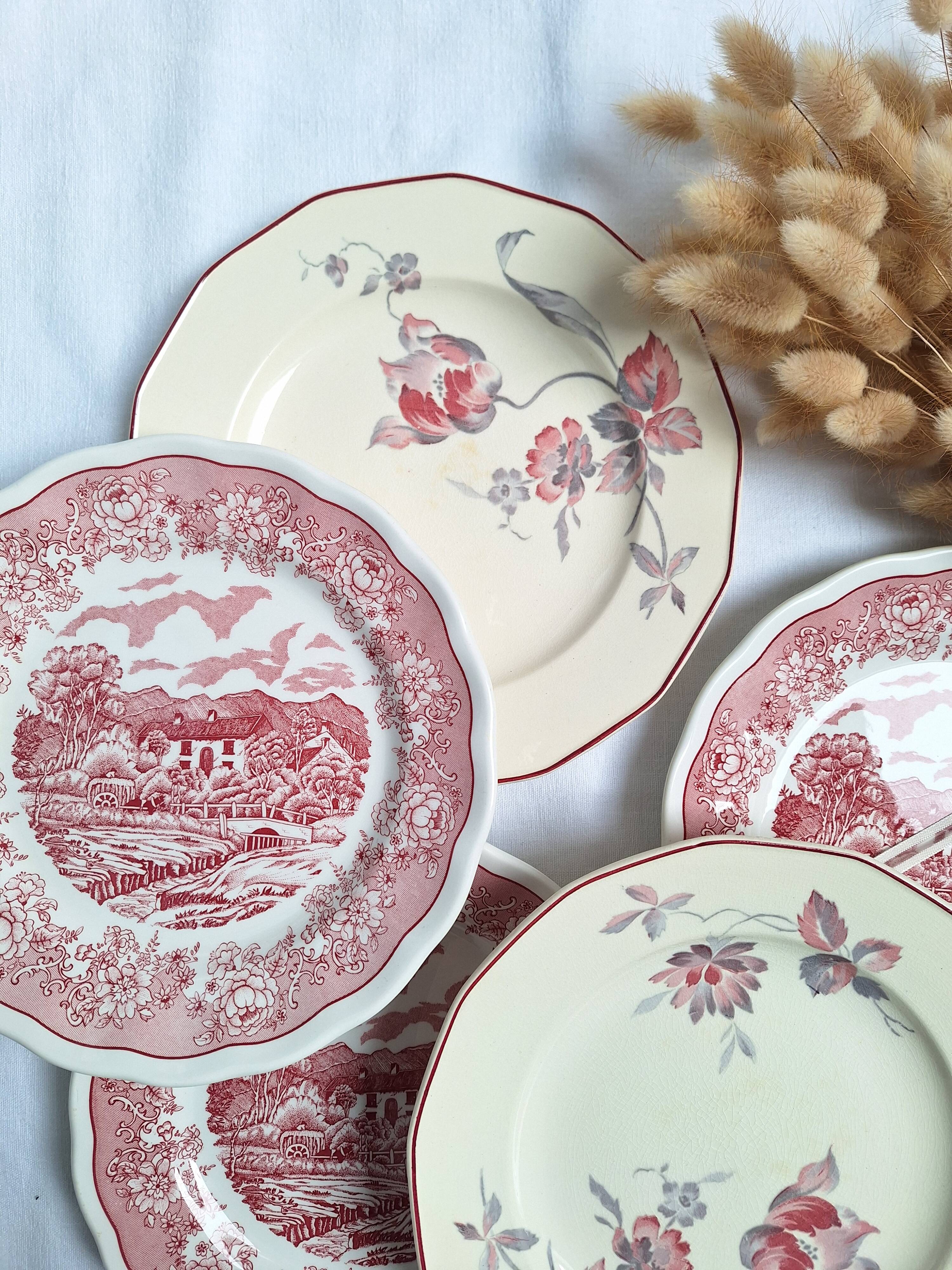Vintage dessert plates