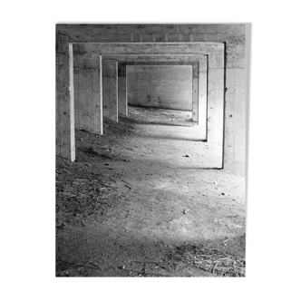 Original black and white photograph: The impasse