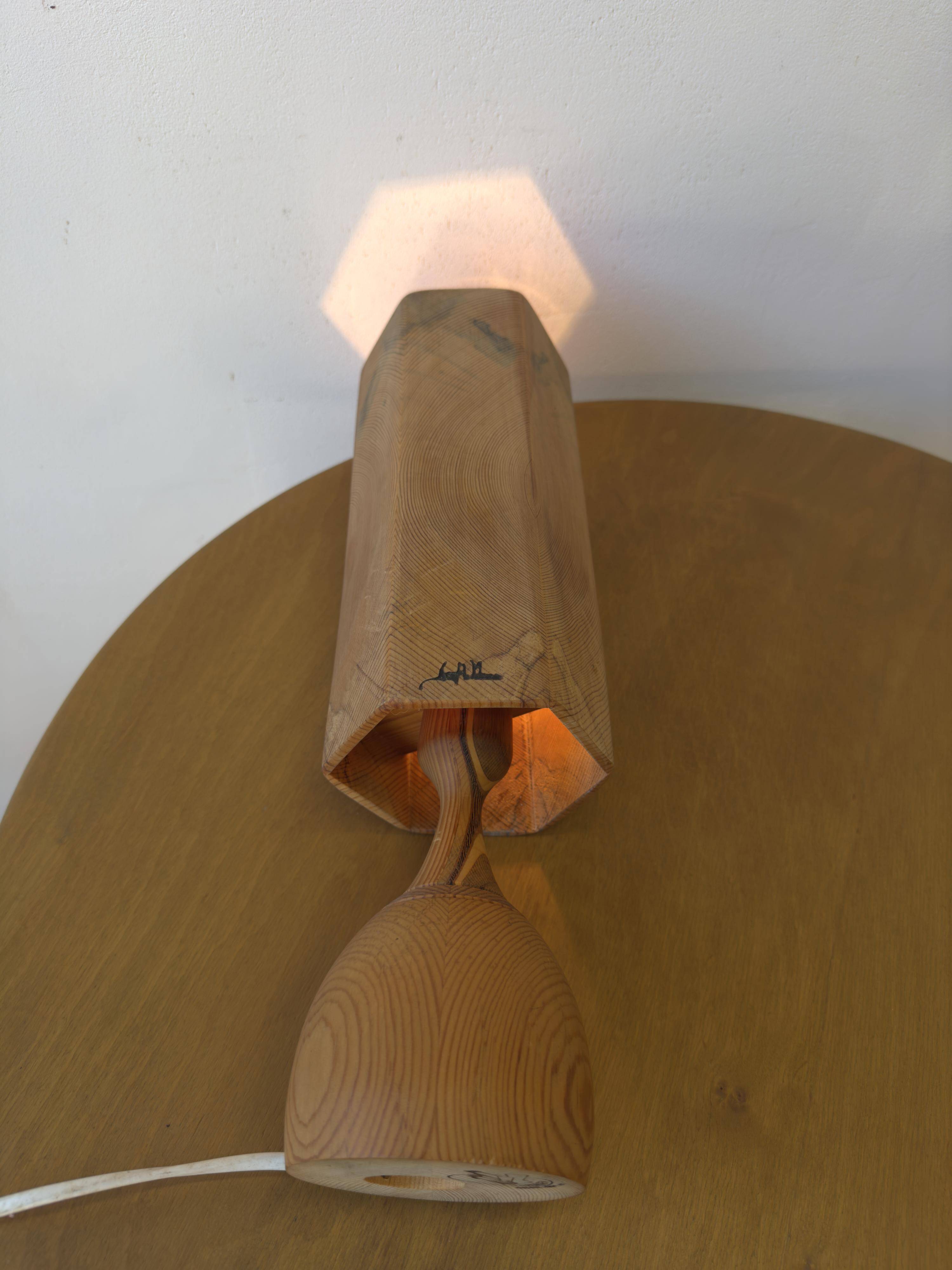 WOODEN TABLE LAMP, Leif Wikner, Persåsen.