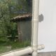 White bamboo wood mirror