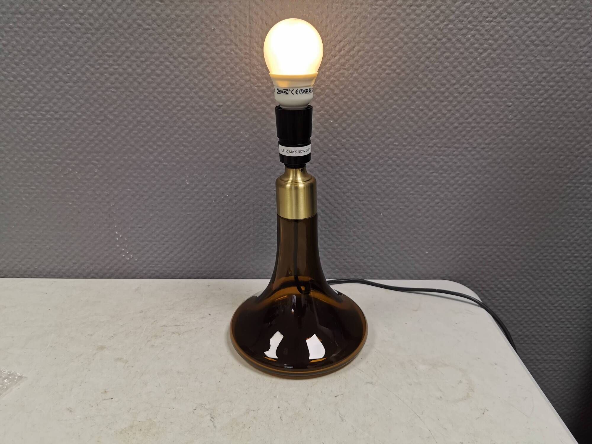 Le Klint table lamp, model 362,by Poul Christiansen for Holmegaard in 1972