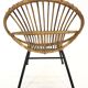 Fauteuil vintage en rotin par Dirk van Sliedregt Rohe Noordwolde 1960 aux Pays-Bas