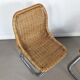 Pair of Rohé Noordwolde chairs | Rattan and chrome