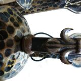 Medieval wrought iron wall lights / antique medieval lighting.