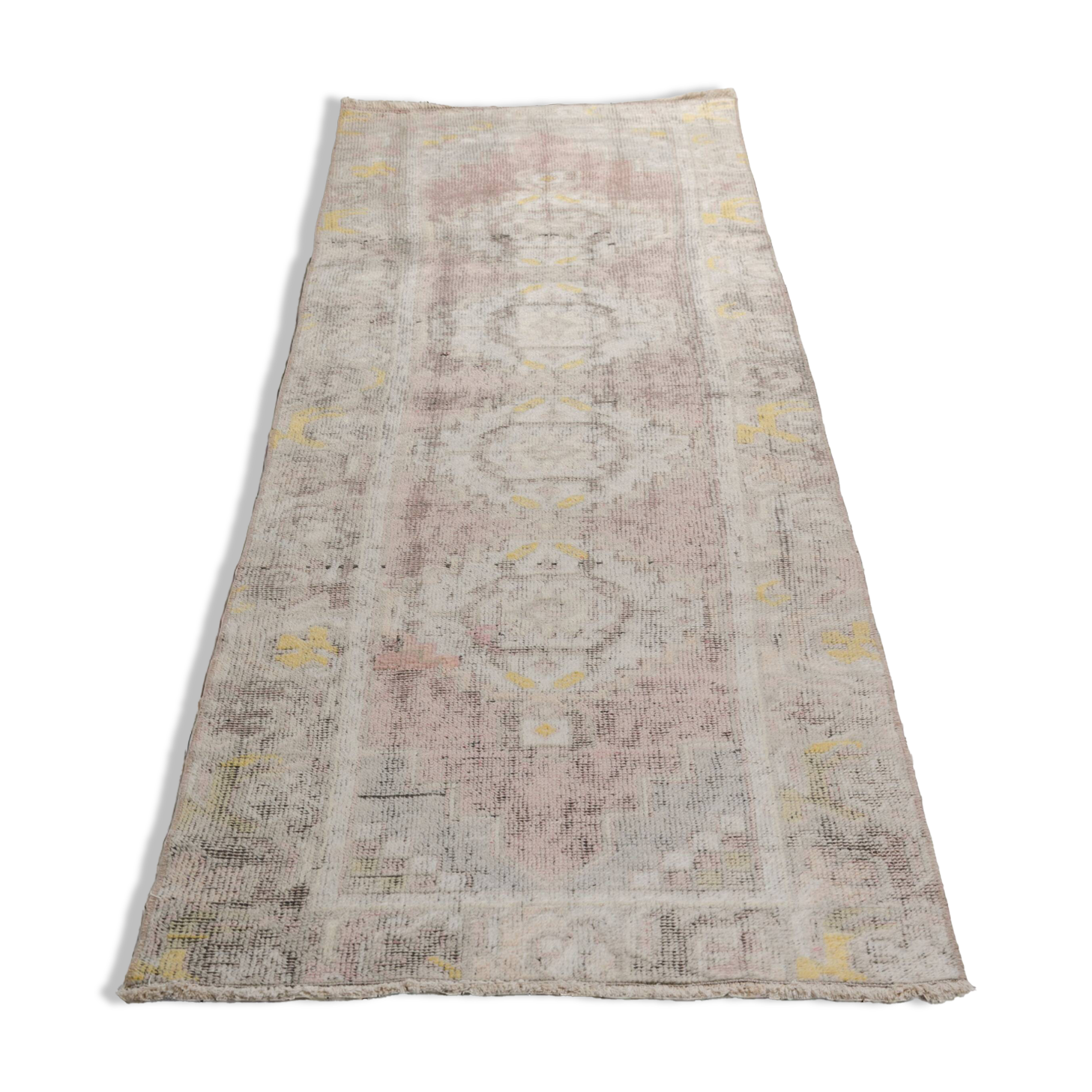 Vintage Tribal Oushak Runner