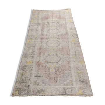 Vintage Tribal Oushak Runner