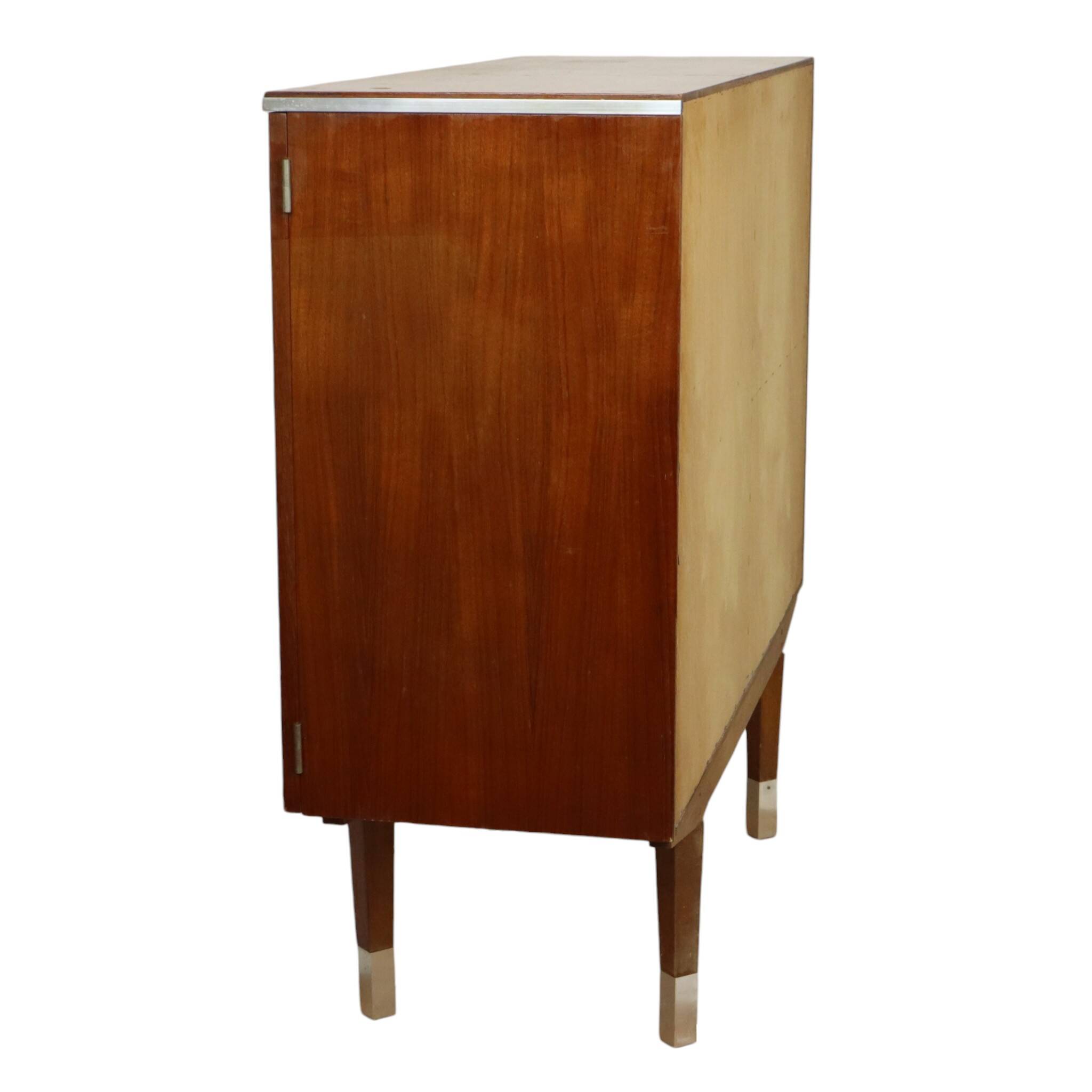 Meuble bar, buffet en placage de teck, années 1960