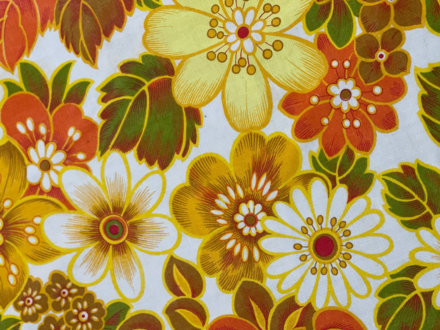 Nappe ronde vintage 1970