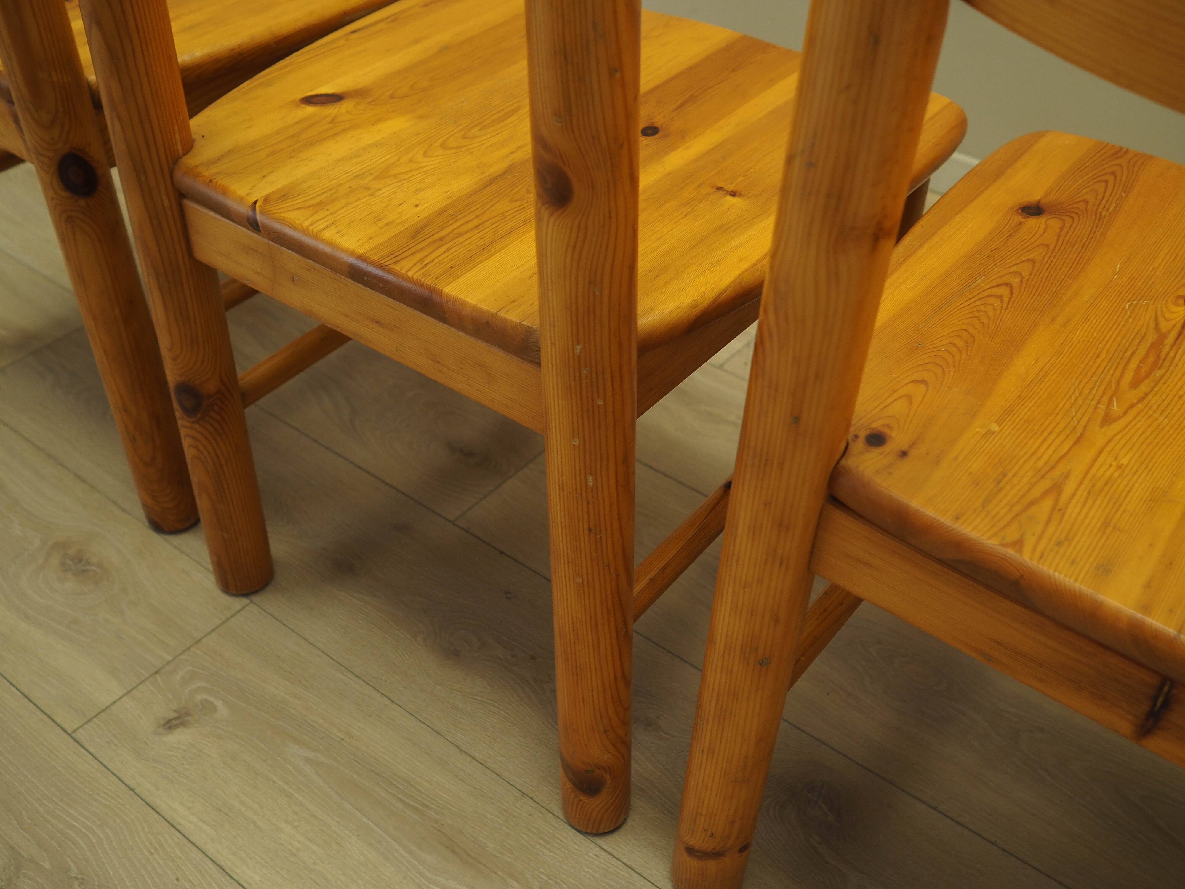 Set of four chairs, Scandinavian design, 1960s, designer: Rainer Daumiller,