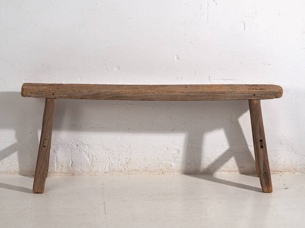 Ancient oriental bench in solid wood (c.1870) #76