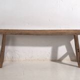 Ancient oriental bench in solid wood (c.1870) #76