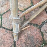 Pair of vintage rattan armchairs