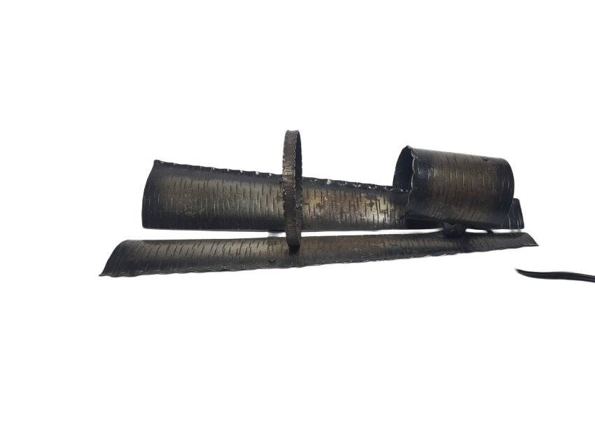 Polish brutalist wall lamp, 1970s