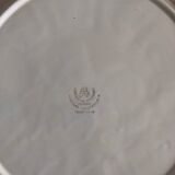 Saint Amand earthenware oyster set: tray and six plates