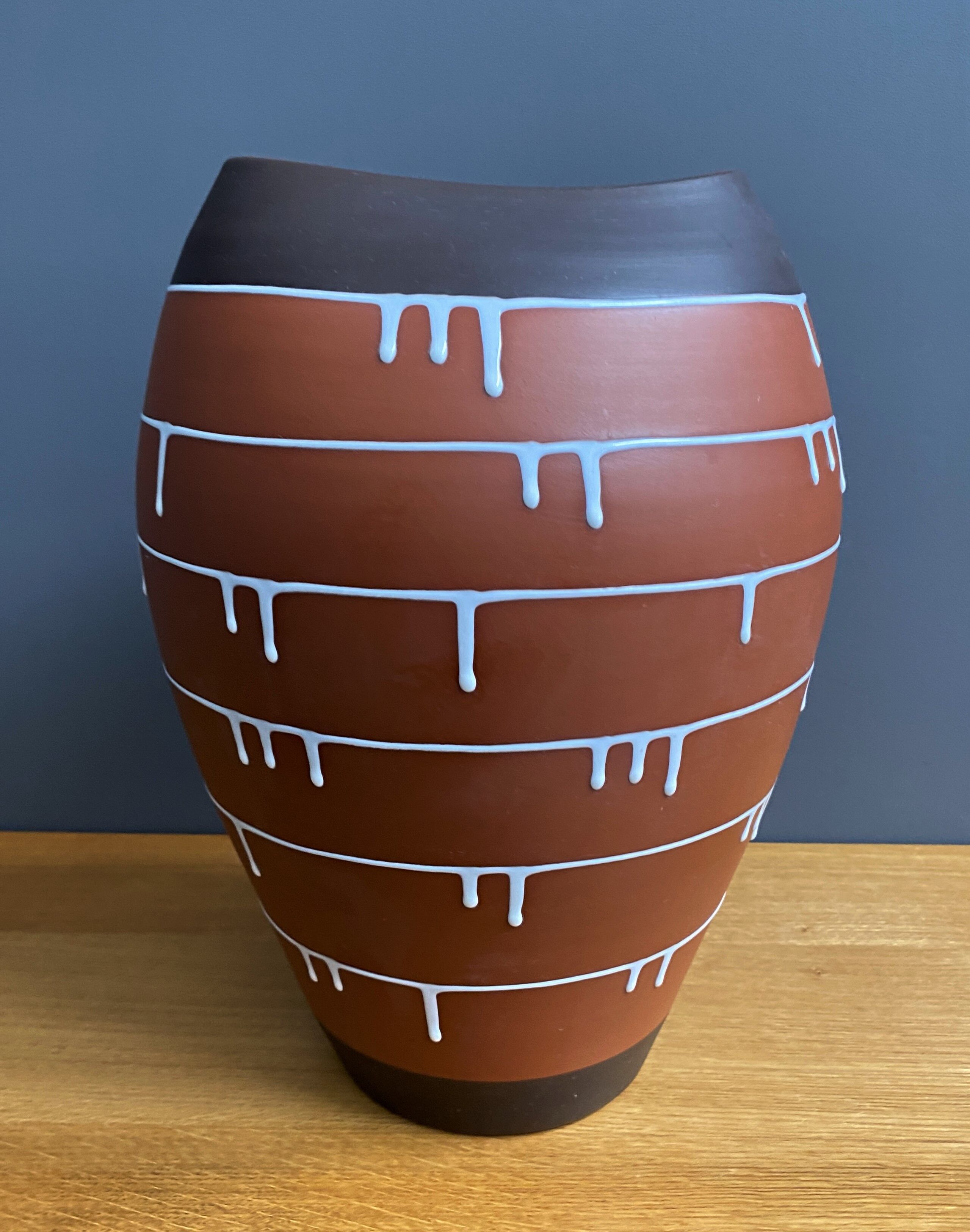 Palermo decor Vase by Ilkra Edelkeramik designer Ernst Werner 1960s