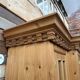 Pine shop display cabinet