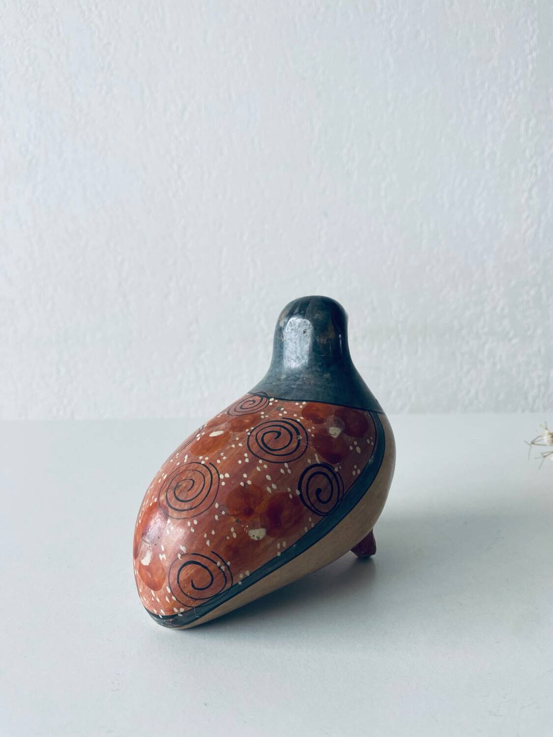 Mexican folk art bird signed V Silva