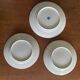 Asian porcelain plates decorated with blue dragons