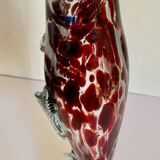 Zoomorphic blown glass vase from the 70s
