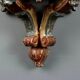 Drop-leaf console in carved wood, 18th century