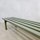Vintage metal slatted bench 'Meta' Metaform