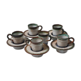 Coffee saucers and cups