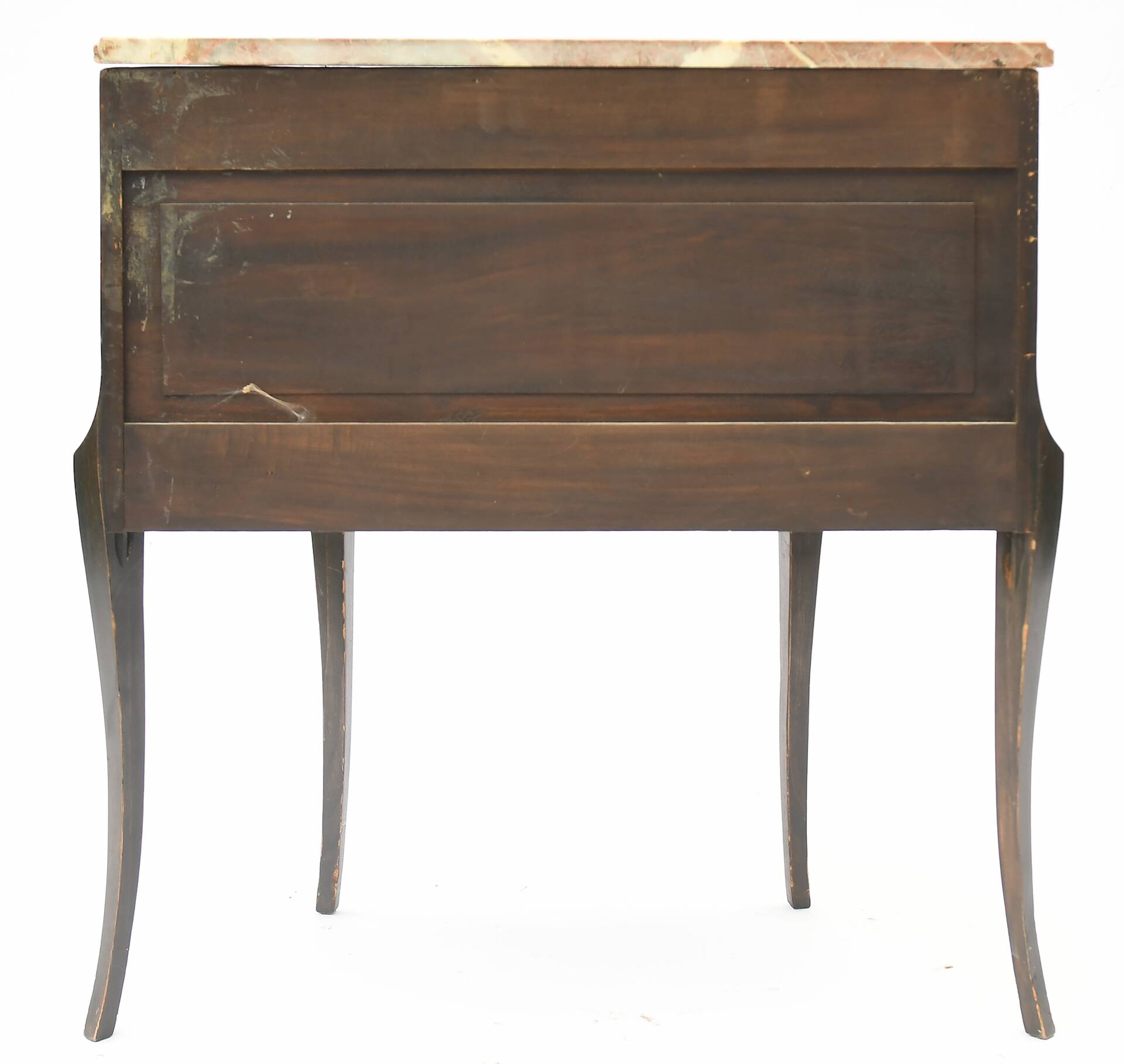 Transition style half-moon chest of drawers